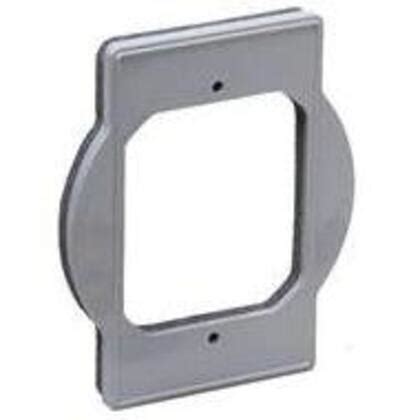 adapter plate for electrical box|single gang to round adapter.